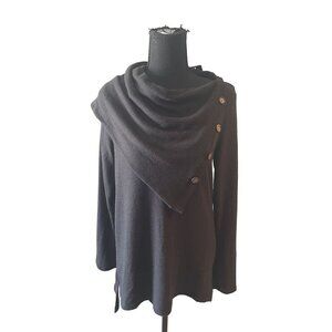 Brand New With Tags Piphany Notting Hill Black Long Sleeve Top Size S Comfy